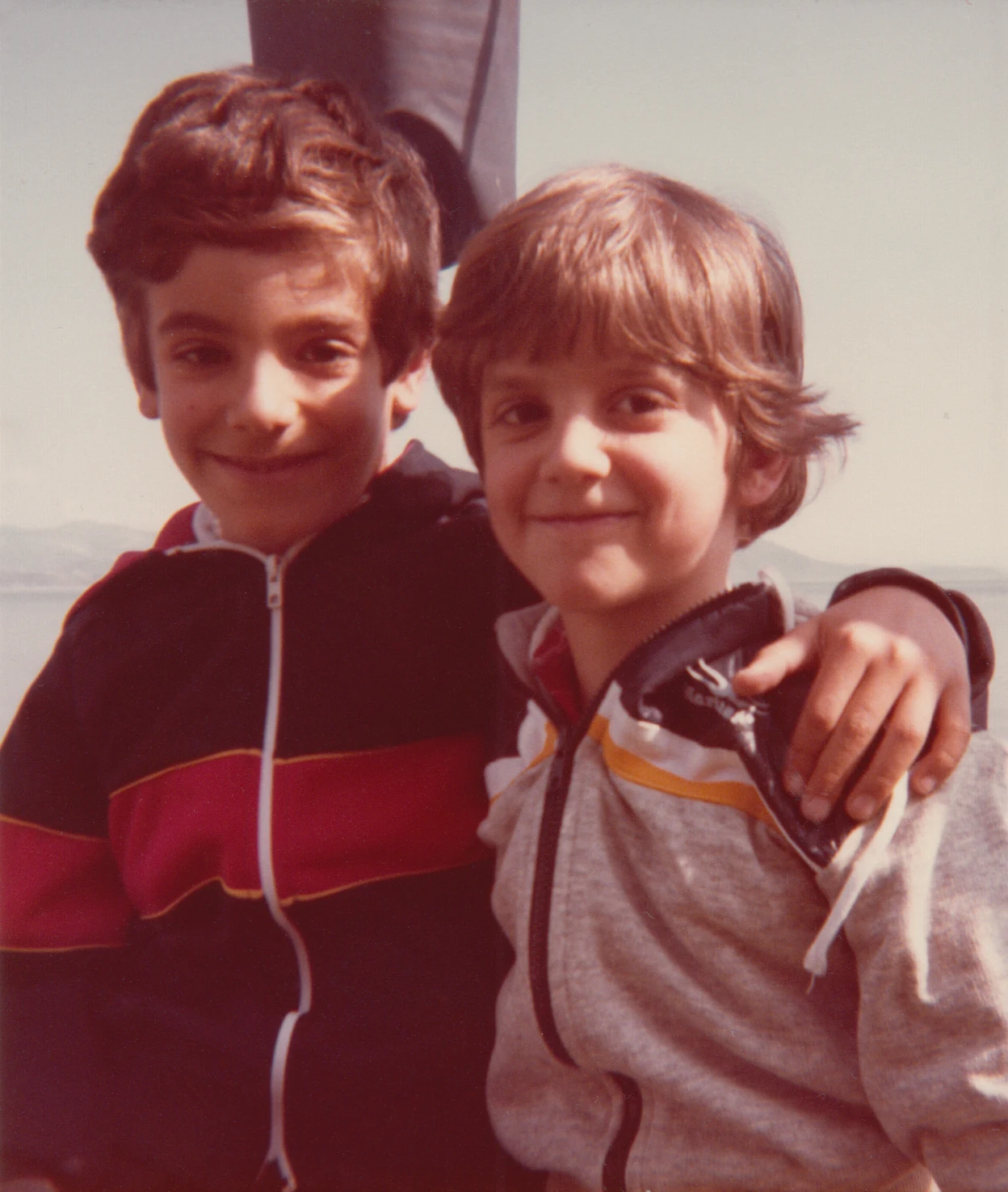 Dimitris and Pantelis Giordas together as children.